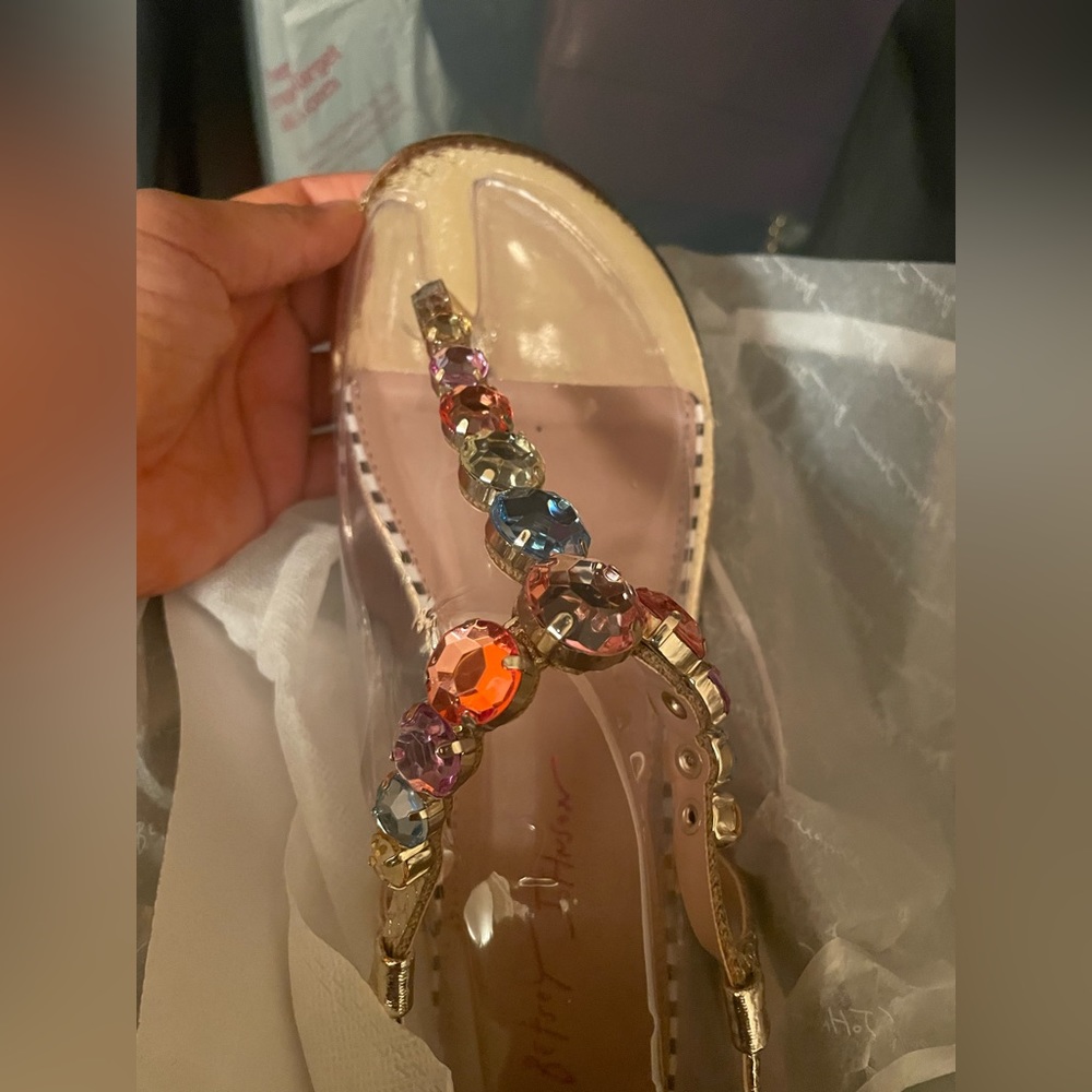 Brand new betsey Johnson embellished sandals